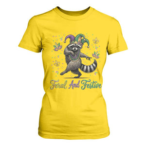 Mardi Gras Raccoon T Shirt For Women Feral And Festive Trased Panda TS14 Daisy Print Your Wear