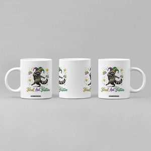 Mardi Gras Raccoon Coffee Mug Feral And Festive Trased Panda TS14 Print Your Wear
