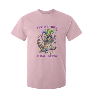 Mardi Gras Raccoon T Shirt For Kid Festive Vibes Feral Energy TS14 Light Pink Print Your Wear