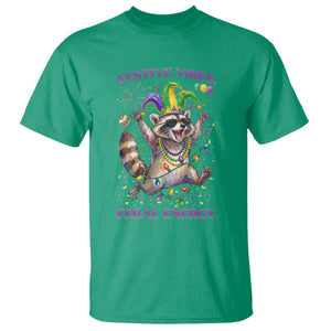 Mardi Gras Raccoon T Shirt Festive Vibes Feral Energy TS14 Irish Green Print Your Wear
