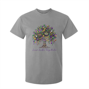 Mardi Gras Mask Tree T Shirt For Kid Laissez Les Bon Temps Rouler TS14 Sport Gray Print Your Wear