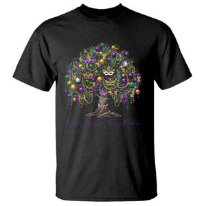Mardi Gras Mask Tree T Shirt Laissez Les Bon Temps Rouler TS14 Black Print Your Wear