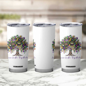Mardi Gras Mask Tree Tumbler Cup Laissez Les Bon Temps Rouler TS14 Print Your Wear