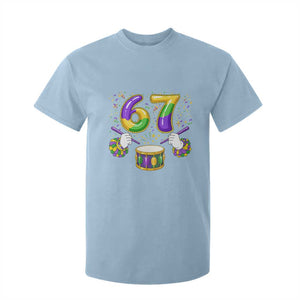67 Mardi Gras Meme T Shirt For Kid Funny Six Seven Carnival Trendy TS14 Light Blue Print Your Wear