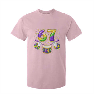 67 Mardi Gras Meme T Shirt For Kid Funny Six Seven Carnival Trendy TS14 Light Pink Print Your Wear