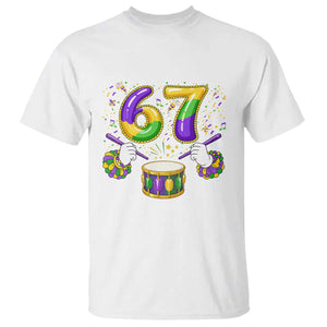 67 Mardi Gras Meme T Shirt Funny Six Seven Carnival Trendy TS14 White Print Your Wear