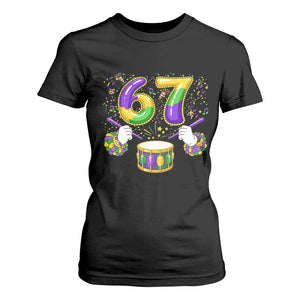 67 Mardi Gras Meme T Shirt For Women Funny Six Seven Carnival Trendy TS14 Black Print Your Wear