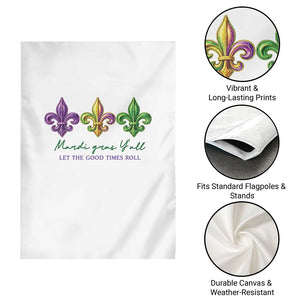 Mardi Gras Garden Flag Let The Good Time Roll TS14 Print Your Wear