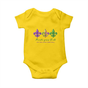 Mardi Gras Baby Onesie Let The Good Time Roll TS14 Daisy Print Your Wear