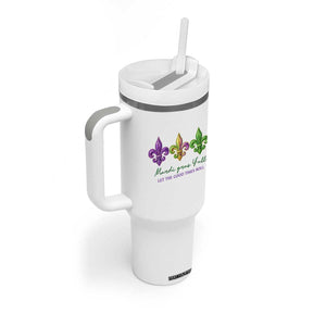 Mardi Gras Tumbler With Handle Let The Good Time Roll TS14 Print Your Wear