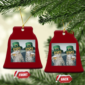 Funny St Patricks Day Cats Drinking Beer Meme Ceramic Ornament TS14 Print Your Wear