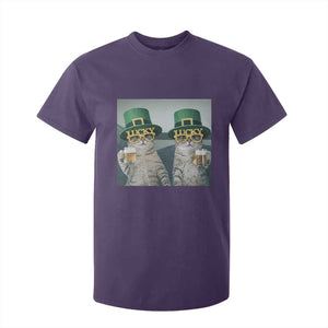 Funny St Patricks Day Cats Drinking Beer Meme T Shirt For Kid TS14 Purple Print Your Wear