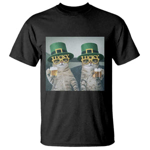 Funny St Patricks Day Cats Drinking Beer Meme T Shirt TS14 Black Print Your Wear