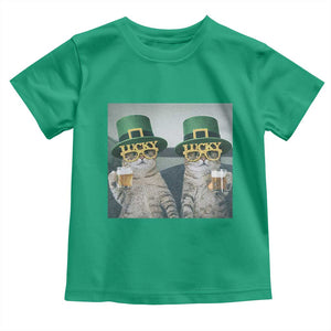 Funny St Patricks Day Cats Drinking Beer Meme Toddler T Shirt TS14 Irish Green Print Your Wear
