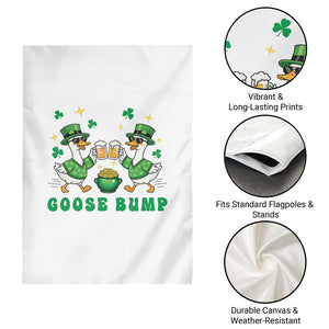 Funny St Patricks Day Goose Drinking Beer Garden Flag Goose Bump TS14 Print Your Wear