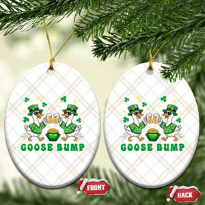 Funny St Patricks Day Goose Drinking Beer Ceramic Ornament Goose Bump TS14 Print Your Wear