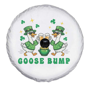 Funny St Patricks Day Goose Drinking Beer Spare Tire Cover Goose Bump TS14 Print Your Wear