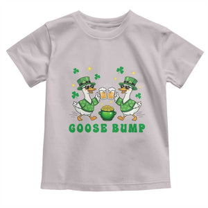 Funny St Patricks Day Goose Drinking Beer Toddler T Shirt Goose Bump TS14 Ice Gray Print Your Wear
