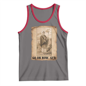Funny Saint Patrick Irish Catholic St Patrick's Day Tank Top Go On Now Git TS14 Deep Heather Red Print Your Wear