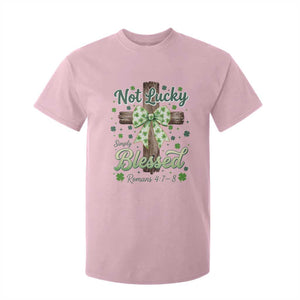 Shamrock Cross Irish St Patrick's Day T Shirt For Kid Not Lucky Simply Blessed TS14 Light Pink Print Your Wear