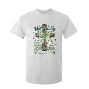 Shamrock Cross Irish St Patrick's Day T Shirt For Kid Not Lucky Simply Blessed TS14 White Print Your Wear