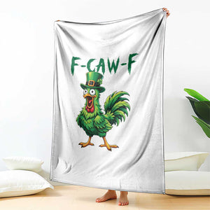 Funny St Patricks Day Lucky Chicken Throw Blanket F Caw F TS14 Print Your Wear
