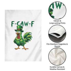 Funny St Patricks Day Lucky Chicken Garden Flag F Caw F TS14 Print Your Wear
