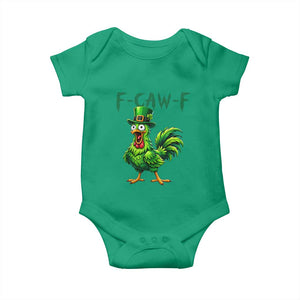 Funny St Patricks Day Lucky Chicken Baby Onesie F Caw F TS14 Irish Green Print Your Wear