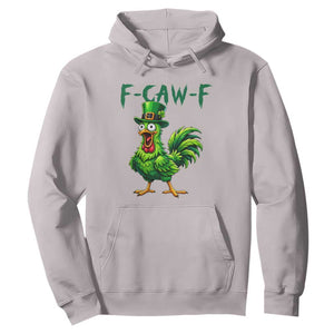 Funny St Patricks Day Lucky Chicken Hoodie F Caw F TS14 Ice Gray Print Your Wear