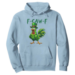 Funny St Patricks Day Lucky Chicken Hoodie F Caw F TS14 Light Blue Print Your Wear