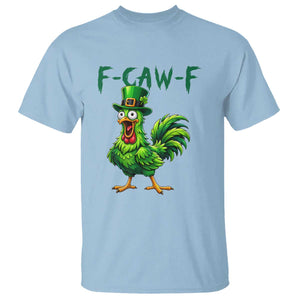 Funny St Patricks Day Lucky Chicken T Shirt F Caw F TS14 Light Blue Print Your Wear