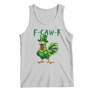 Funny St Patricks Day Lucky Chicken Tank Top F Caw F TS14 Ash Print Your Wear