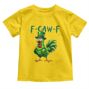 Funny St Patricks Day Lucky Chicken Toddler T Shirt F Caw F TS14 Daisy Print Your Wear