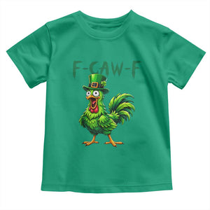 Funny St Patricks Day Lucky Chicken Toddler T Shirt F Caw F TS14 Irish Green Print Your Wear