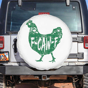 F Caw F Lucky Chicken Spare Tire Cover Funny St Patricks Day TS14 No hole White Print Your Wear
