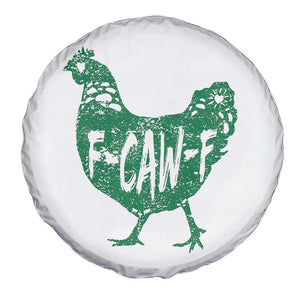 F Caw F Lucky Chicken Spare Tire Cover Funny St Patricks Day TS14 Print Your Wear