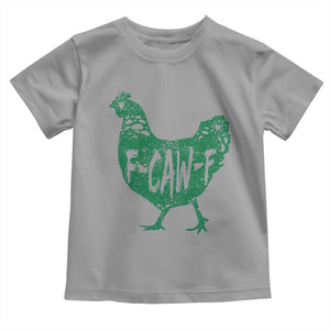 F Caw F Lucky Chicken Toddler T Shirt Funny St Patricks Day TS14 Sport Gray Print Your Wear