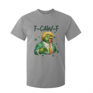 Funny Trump Chicken St Patricks Day T Shirt For Kid F Caw F Lucky Irish TS14 Sport Gray Print Your Wear