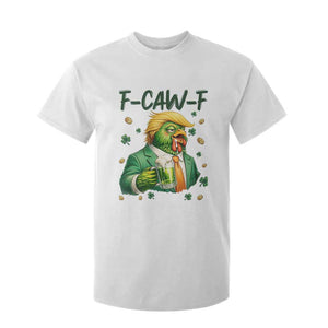 Funny Trump Chicken St Patricks Day T Shirt For Kid F Caw F Lucky Irish TS14 White Print Your Wear