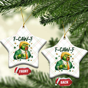 Funny Trump Chicken St Patricks Day Ceramic Ornament F Caw F Lucky Irish TS14 Print Your Wear