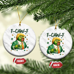 Funny Trump Chicken St Patricks Day Ceramic Ornament F Caw F Lucky Irish TS14 1pc White Marble Print Your Wear