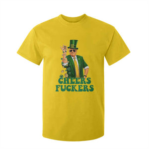 Cheers Fuckers St Patricks Day T Shirt For Kid Funny Beer Drinking Trump TS14 Daisy Print Your Wear