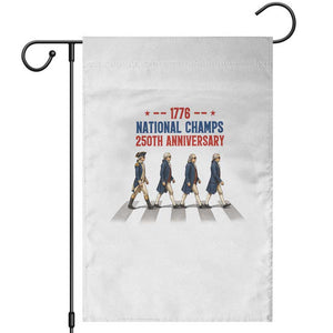 1776 National Champs Garden Flag Funny Founding Father Roading Parody 4th of July