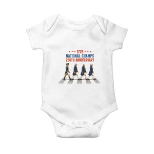 1776 National Champs Baby Onesie Funny Founding Father Roading Parody 4th of July
