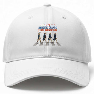 1776 National Champs Baseball Cap Funny Founding Father Roading Parody 4th of July