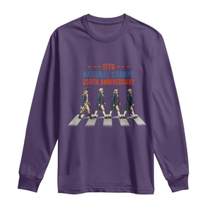 1776 National Champs Long Sleeve Shirt Funny Founding Father Roading Parody 4th of July