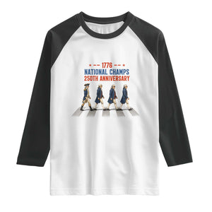 1776 National Champs Raglan Shirt Funny Founding Father Roading Parody 4th of July