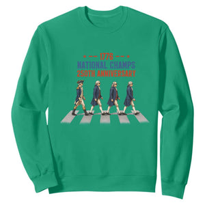1776 National Champs Sweatshirt Funny Founding Father Roading Parody 4th of July