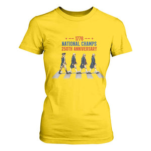 1776 National Champs T Shirt For Women Funny Founding Father Roading Parody 4th of July