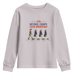 1776 National Champs Youth Sweatshirt Funny Founding Father Roading Parody 4th of July